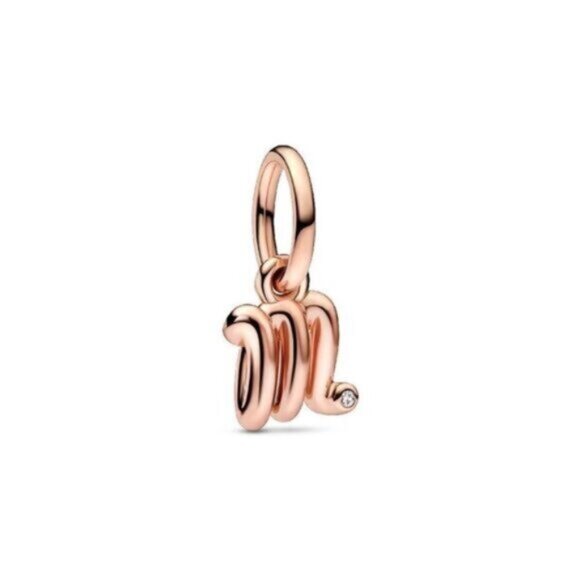 Pandora Moments 14K Rose Gold Plated Cz Dangle Charm - Picture 1 of 3